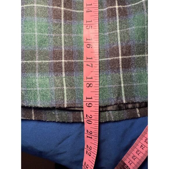 Merona wool plaid skirt womens 4 twee academia preppy clueless kawaii y2k - Picture 7 of 7